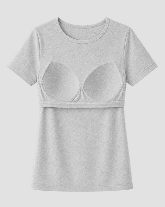 Bra Tee - Gray