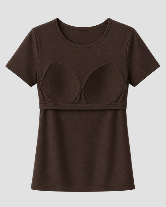 Bra Tee - Brown