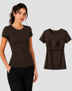 Bra Tee - Brown