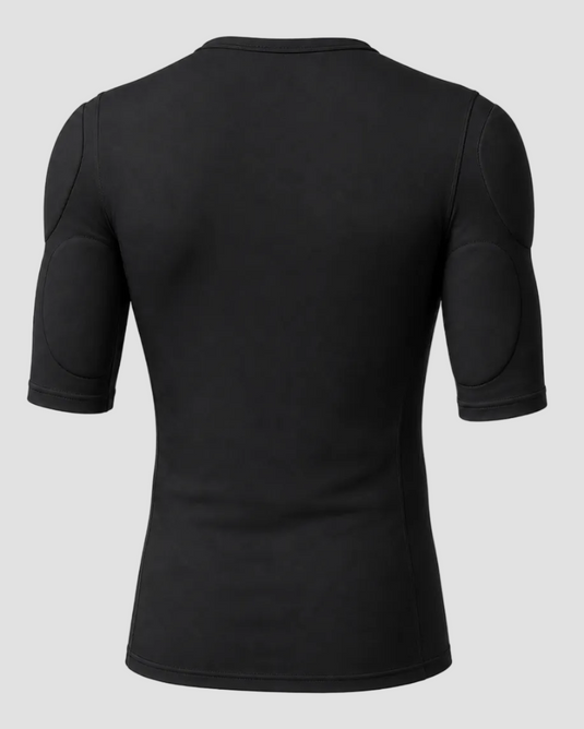Muscle Shape V-Neck Tee –  Black