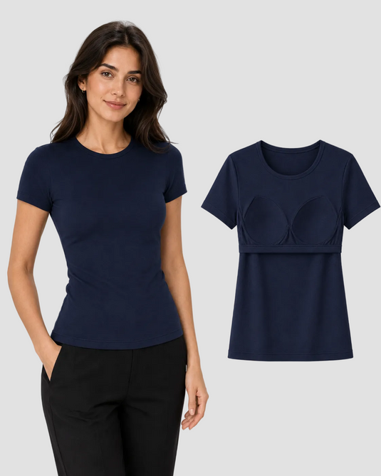 Bra Tee - Navy