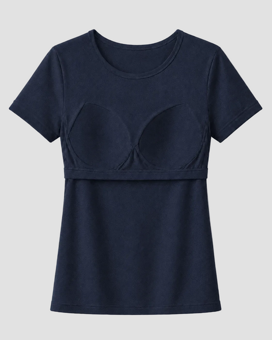 Bra Tee - Navy