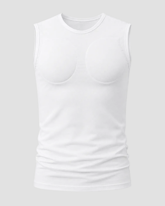 Muscle Shape Vest  – White