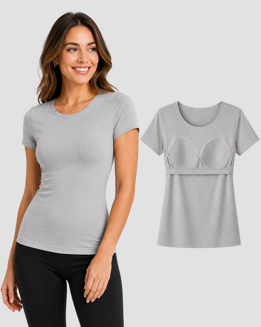 Bra Tee - Gray