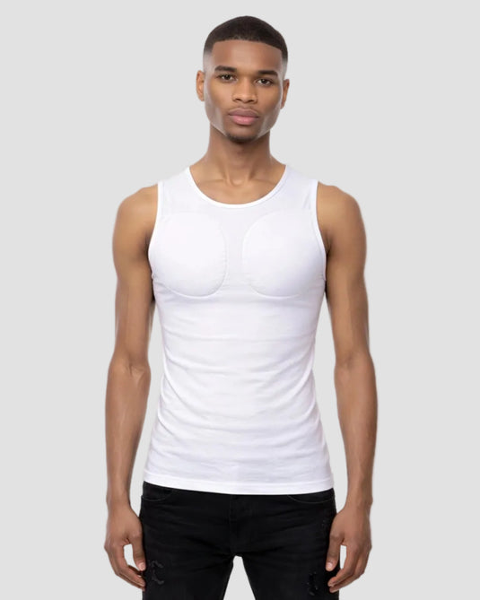 Muscle Shape Vest  – White