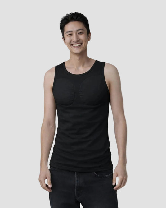 Muscle Shape Vest  –  Black