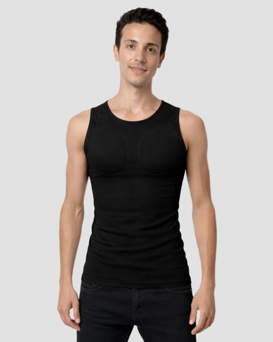 Muscle Shape Vest  –  Black